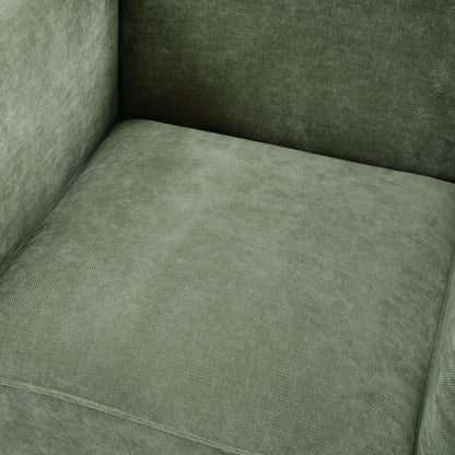 Barrel Accent Chair With Enclosed Arms