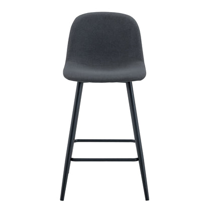 Modern Bar Chair Rounded Backrest (Set of 2)