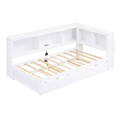 Daybed With Trundle, Storage Cabinets, USB Ports
