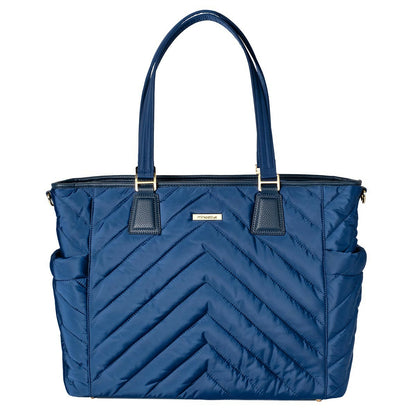 MinkeeBlue Puffer Ella Tote with Lunch & Shoe Bag