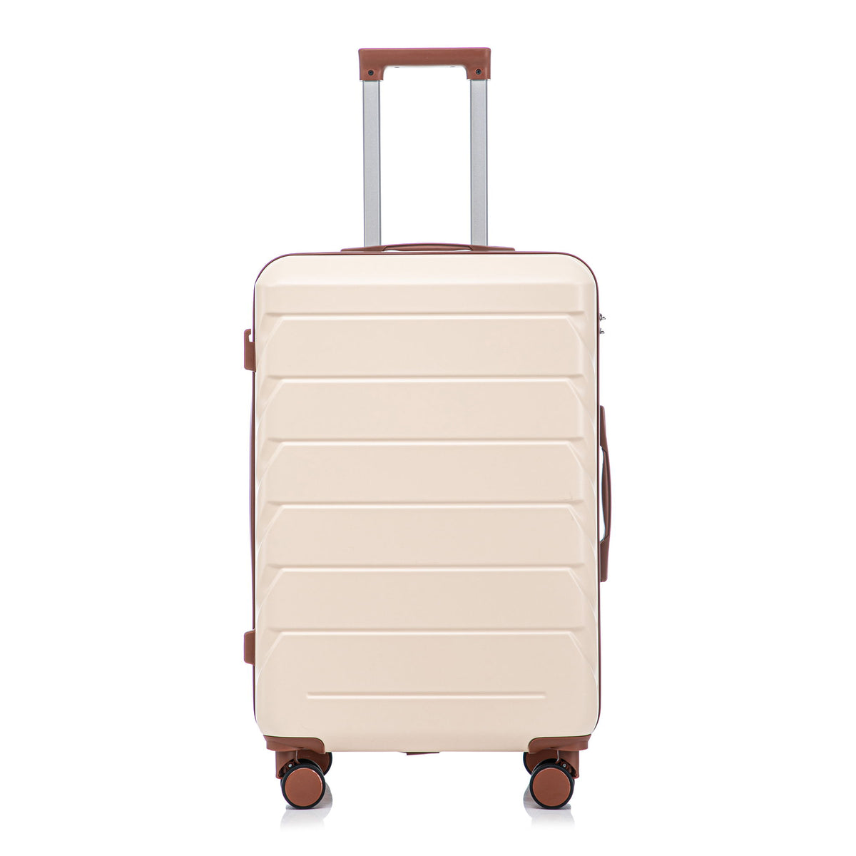 Hard Shell Luggage With Scratch Resistant Surface, 4 Wheels, Combination Lock & Side Hooks