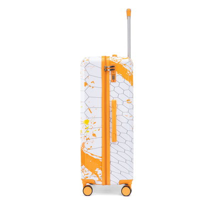 Luggage With Printed Pattern, Combination Lock