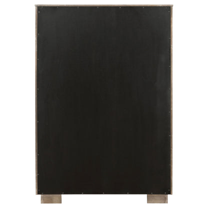 Prescott - 5 Drawer Bedroom Chest With Mitered Trim - Taupe