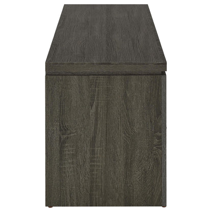 2 Drawer TV Console With Floating Top - Gray