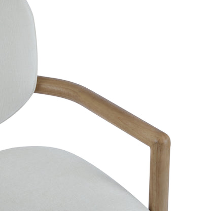 Upholstered Arm Dining Chairs (Set of 2)