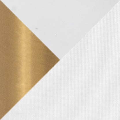 Leslie - Glam / Art Deco Floor Lamp - Gold / White