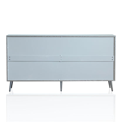 Modern Lacquered 4 Door Wooden Cabinet Sideboard Buffet Server Cabinet Storage Cabinet, For Living Room, Entryway, Hallway, Office, Kitchen And Dining Room