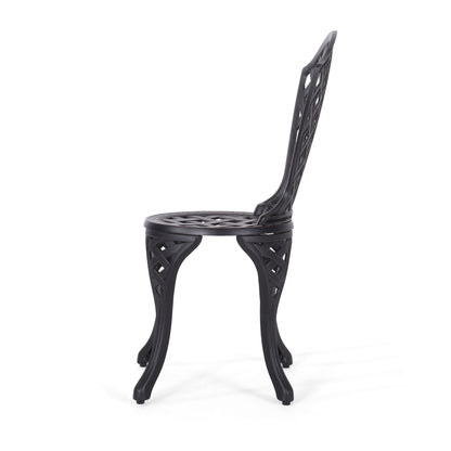 Bono Metal Bistro Set - Black