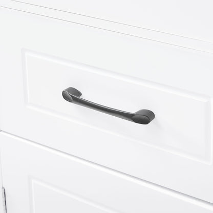 Tall Freestanding Bathroom Storage Cabinet With 2 Doors And Adjustable Shelves