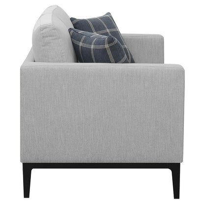 Montauk - 2 Piece Arms Living Room Set With Upholstered Seating - Light Gray