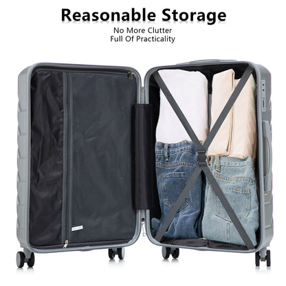 3 Pieces Set 20" / 24" / 28" Spinner Wheel Luggage With Combination Lock