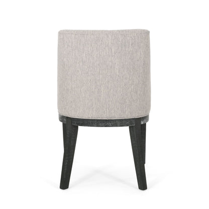 Modern Dining Chair With Durable Fabric Upholstery And Sturdy Wooden Frame (Set of 2)