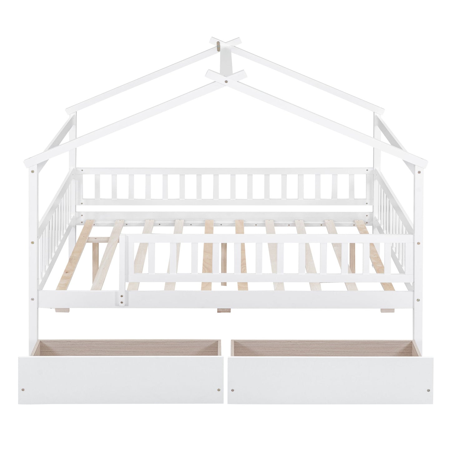 House Bed With 2 Drawers