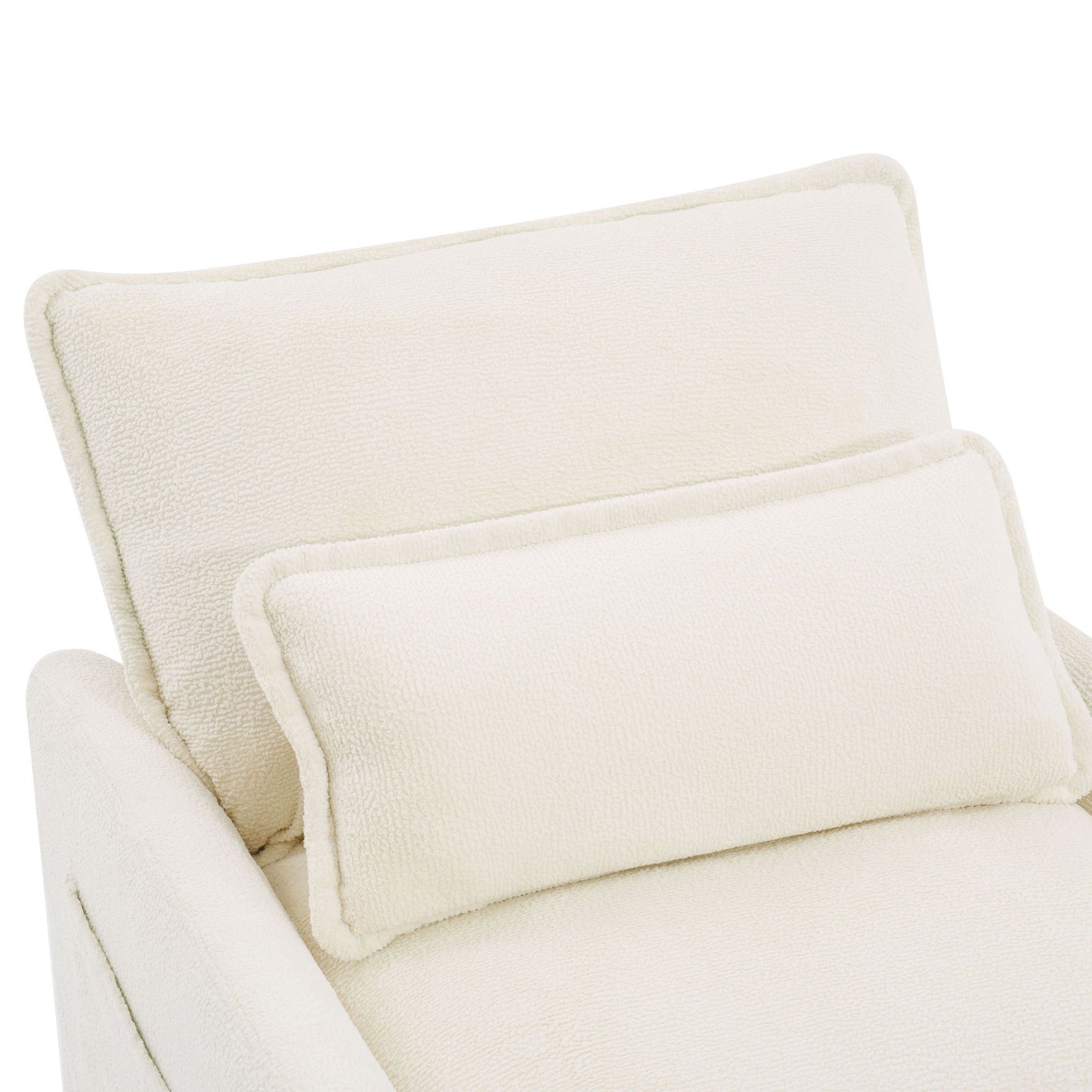 Modern Sofa Set With Double Layer Cushion And Side Storage Pockets