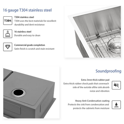Modern Double Bowl Undermount Sink Design With 10" Deep Basins