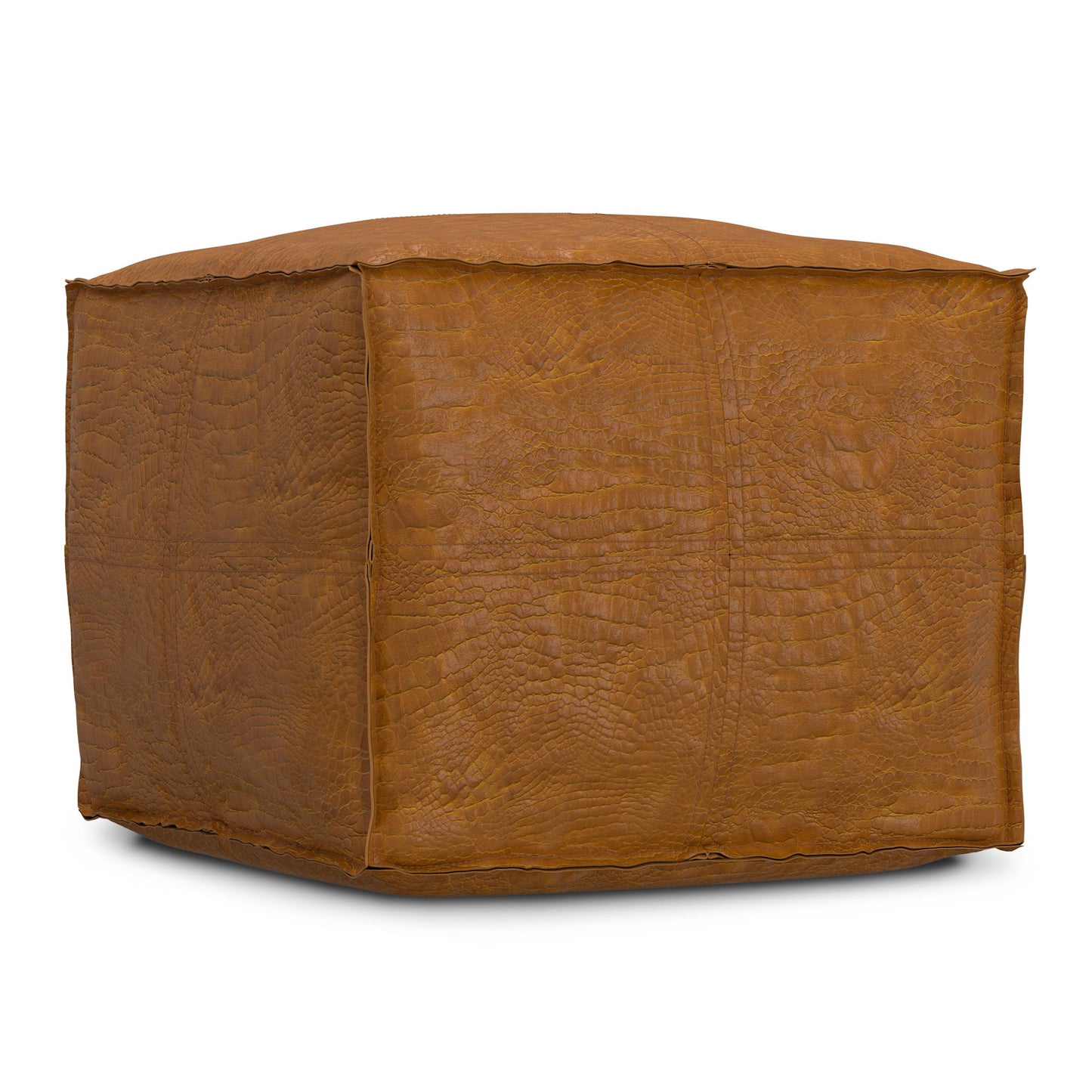 Brody - Square Pouf - Tan