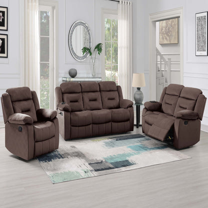 Modern Loveseat With Pillow Arms, Plush Backrest, Horizontal Tufting, USB Port