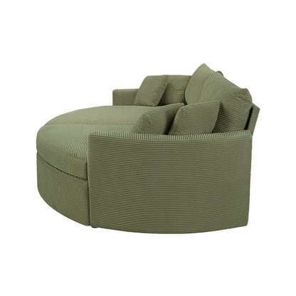 Oversized Double Chaise Lounge Sofa With USB Ports