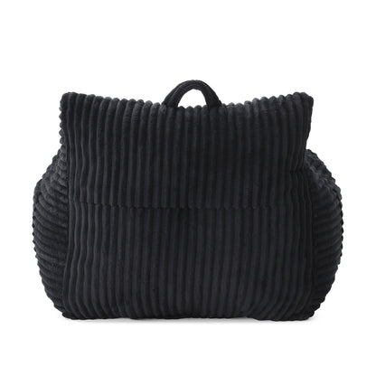 Giant Bean Bag Chair With Armrests And Footstool