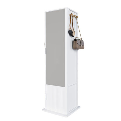 360° Rotating Makeup Cabinet With Full Length Mirror