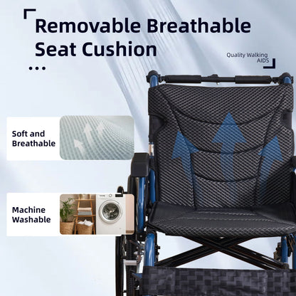 Premium Foldable Transport Wheelchair For Adults