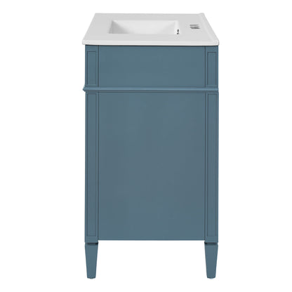 Bathroom Vanity With Top Sink, 2 Drawers And Tip Out Drawer