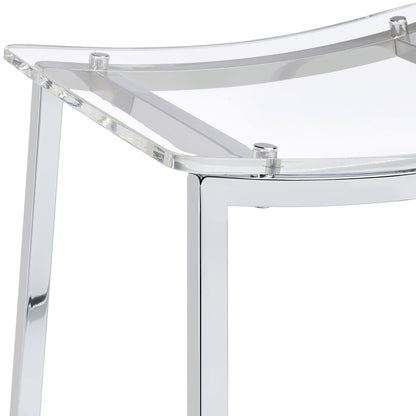 Staten - Backless Counter Stool (Set of 2) - Chrome