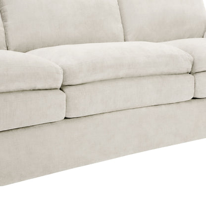 Cozy Upholstered Cushion Loveseat Sofa For Living Room