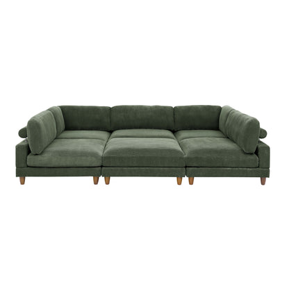 Modern Modular Sectional With Adjustable Back Support