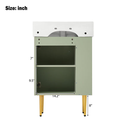 Bathroom Vanity, Combo Cabinet, Bathroom Storage Cabinet, Single Ceramic Sink