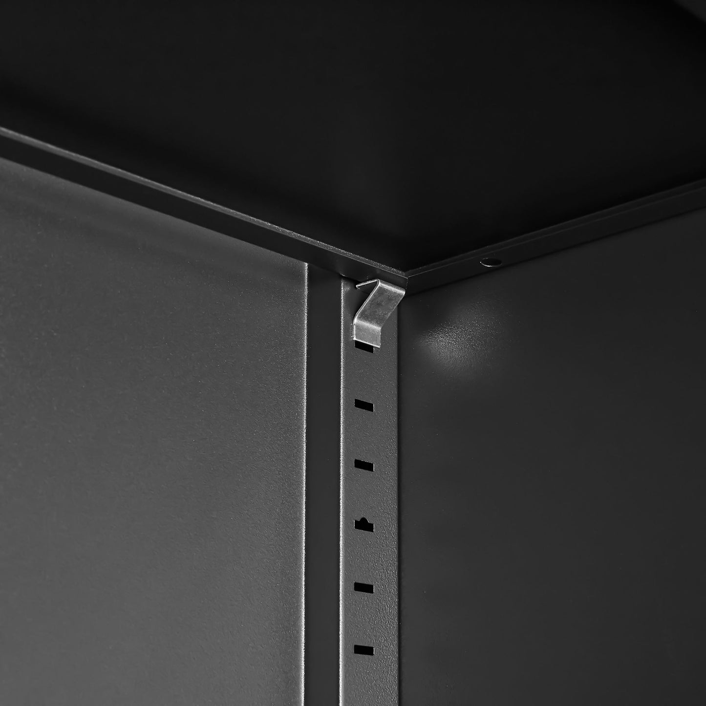 2 Door File Cabinet With Lock, 4 Adjustable Shelves, Heavy-Duty