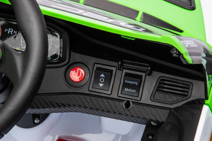12V4A 20W*2 One Button Start, Forward And Backward, High And Low Speed, Music, Front Light, Power Display, Two Doors Can Open, 2.4G R / C, Seat Belt Four Wheel Absorber Kids Ride On Car