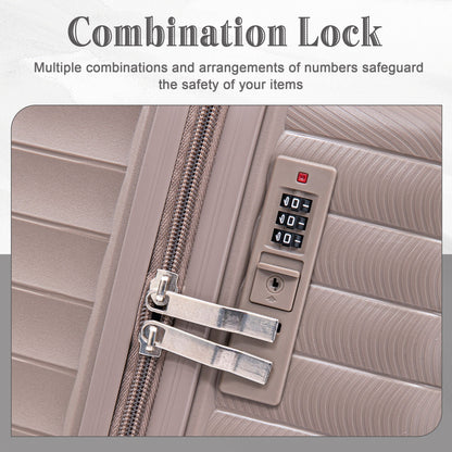 4 Piece Luggage Set, Combination Lock