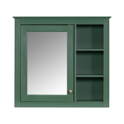 Wall Mounted Medicine Cabinet With Mirror And 3 Open Shelves