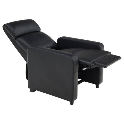 Warren - 4 Seater Home Theater With Wedge Console Recliners - Black