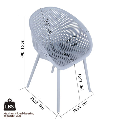 2 Pack Lounge Chair Set & Folding Square Table