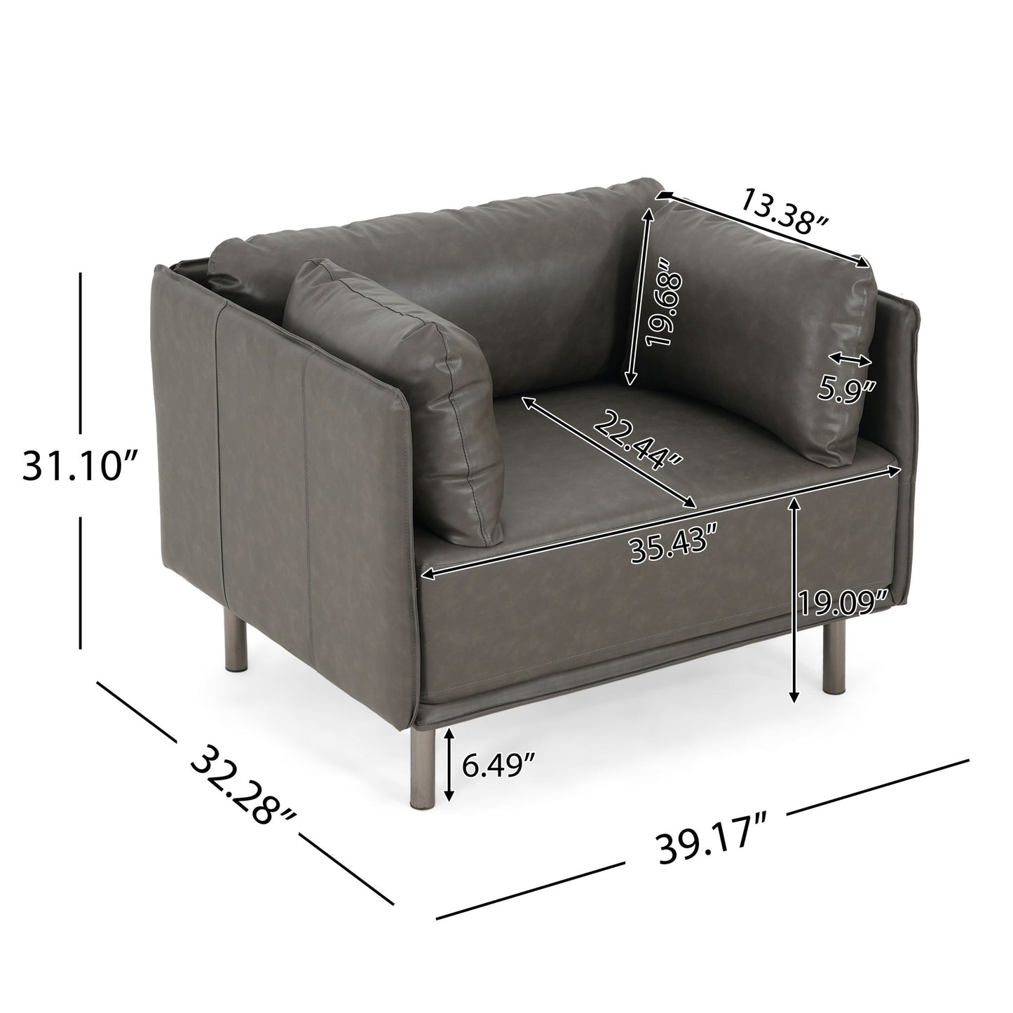 Vintage Modern Aesthetic Appeal Lounge Chair