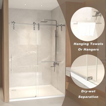 Frameless Sliding Bathtub Door With Frame