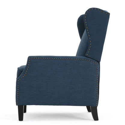 Westeros Wing Back Fabric Upholstered Recliner