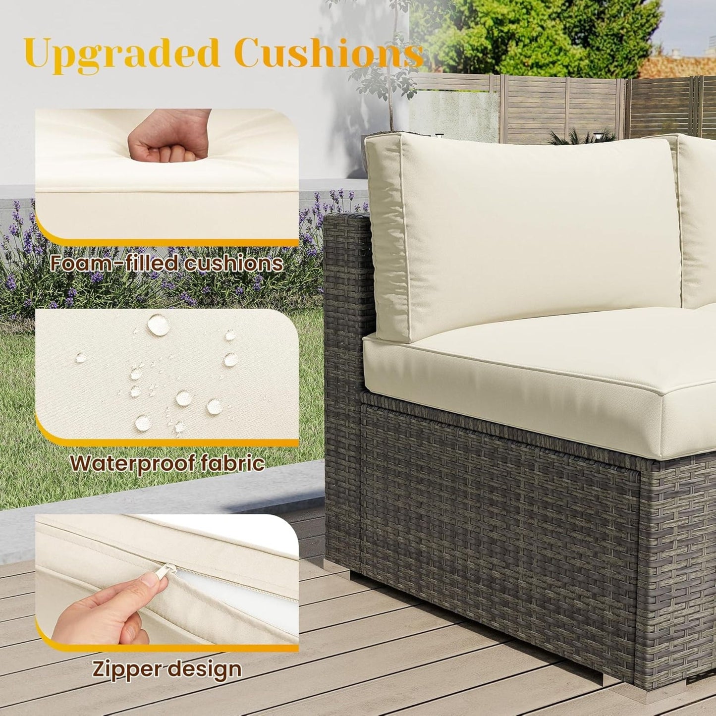 Modern Patio Set With Coffee Table