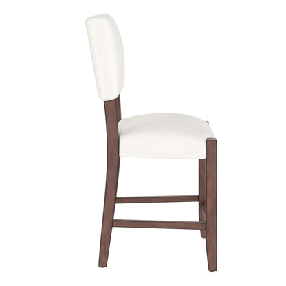 5 Piece Counter Height Dining Set With 4 Upholstered Chairs