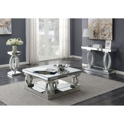 Empire - Square Side End Table - Silver