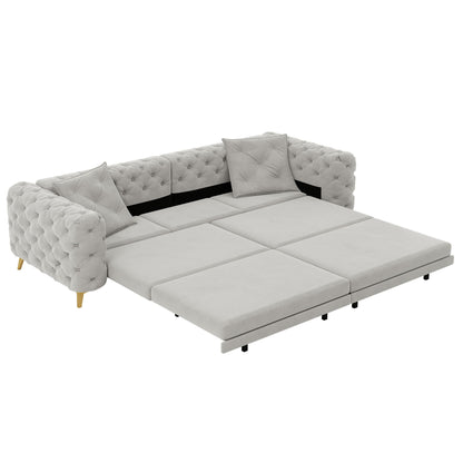 3-In-1 Convertible Sleeper Sofa