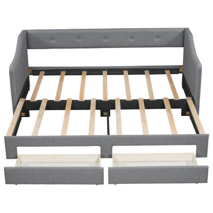 Upholstered Daybed With 2 Drawers