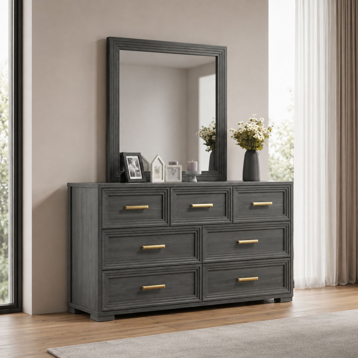 Colorado - Bedroom Set With Upholstered LED Headboard
