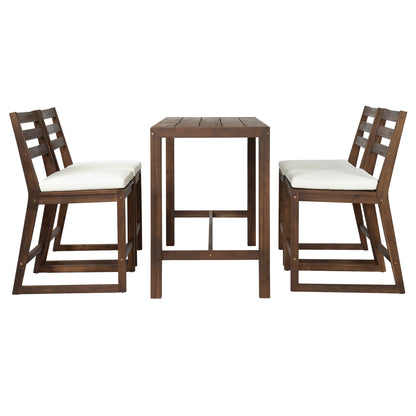 Patio Bar Set With Ergonomic Chairs