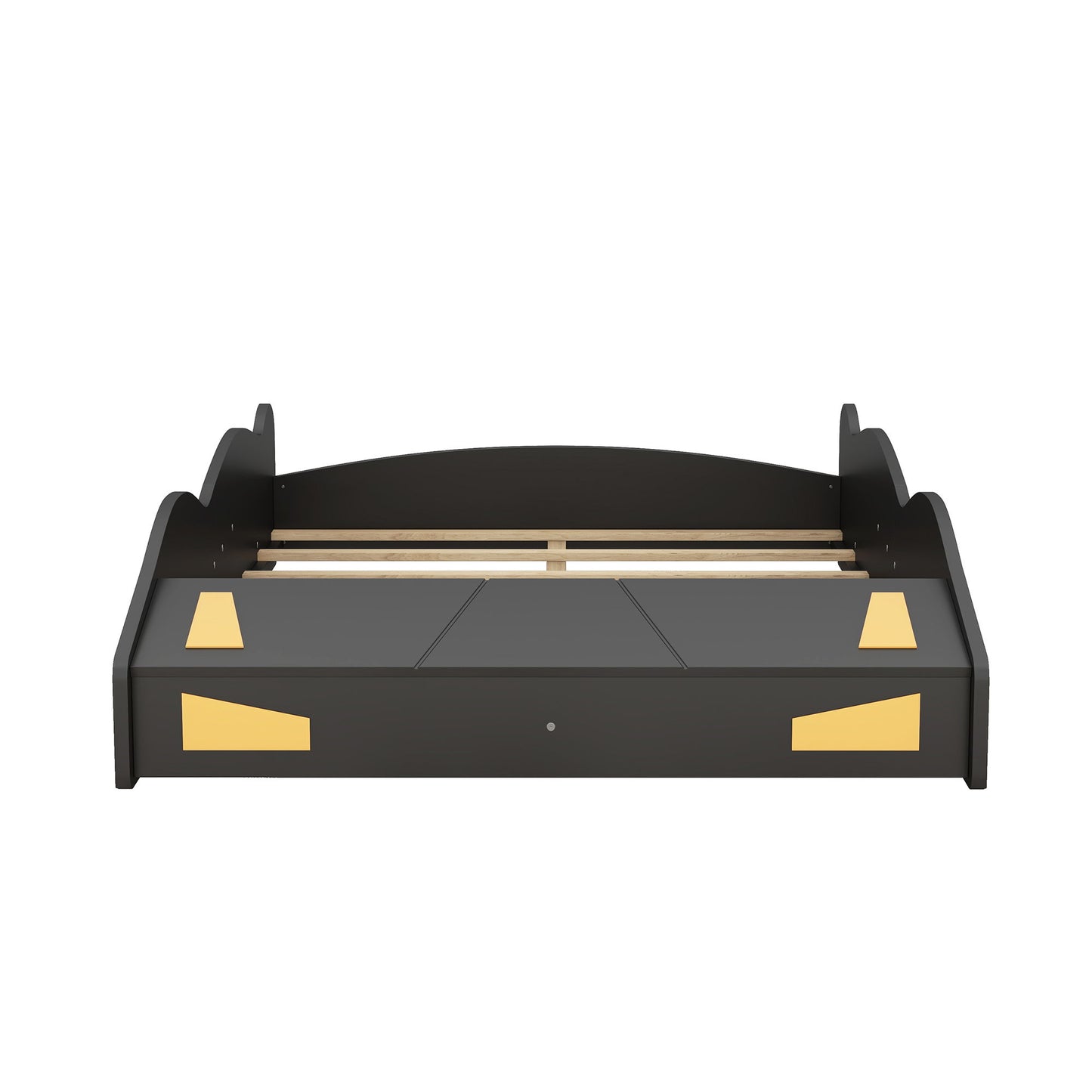 Race Car Shaped Platform Bed With Wheels And Storage