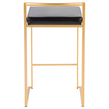Fuji - Contemporary / Glam Design Counter Stool (Set of 2)