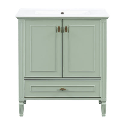 Freestanding Vanity With 1 Drawer & 2 Soft Close Doors With Door Mounted Storage