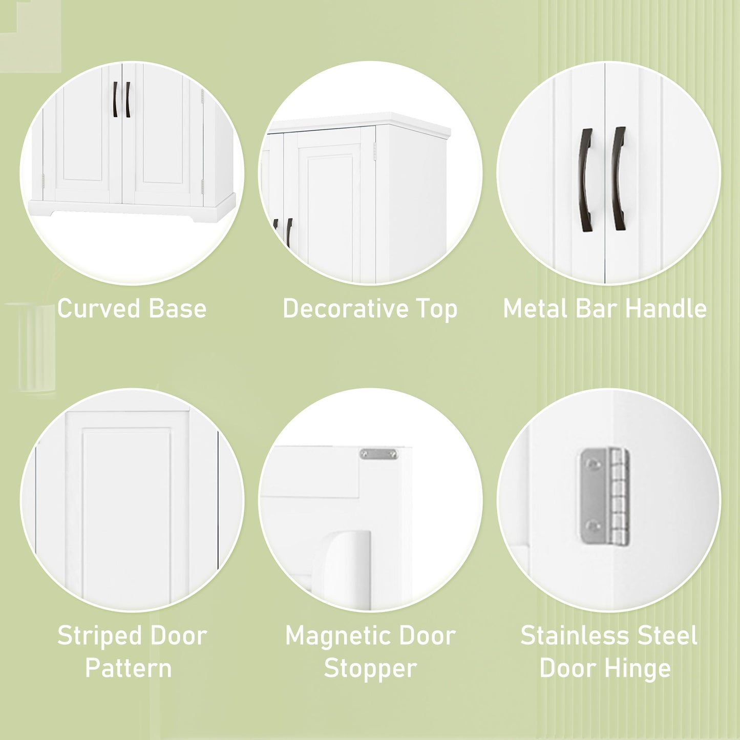 Bathroom Storage Cabinet With Multifunctional Storage Space, Drawer With Slide Rails, Adjustable Shelf